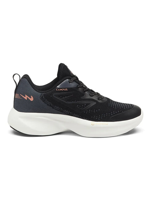 GLIMPSE Black Women's Running Shoes